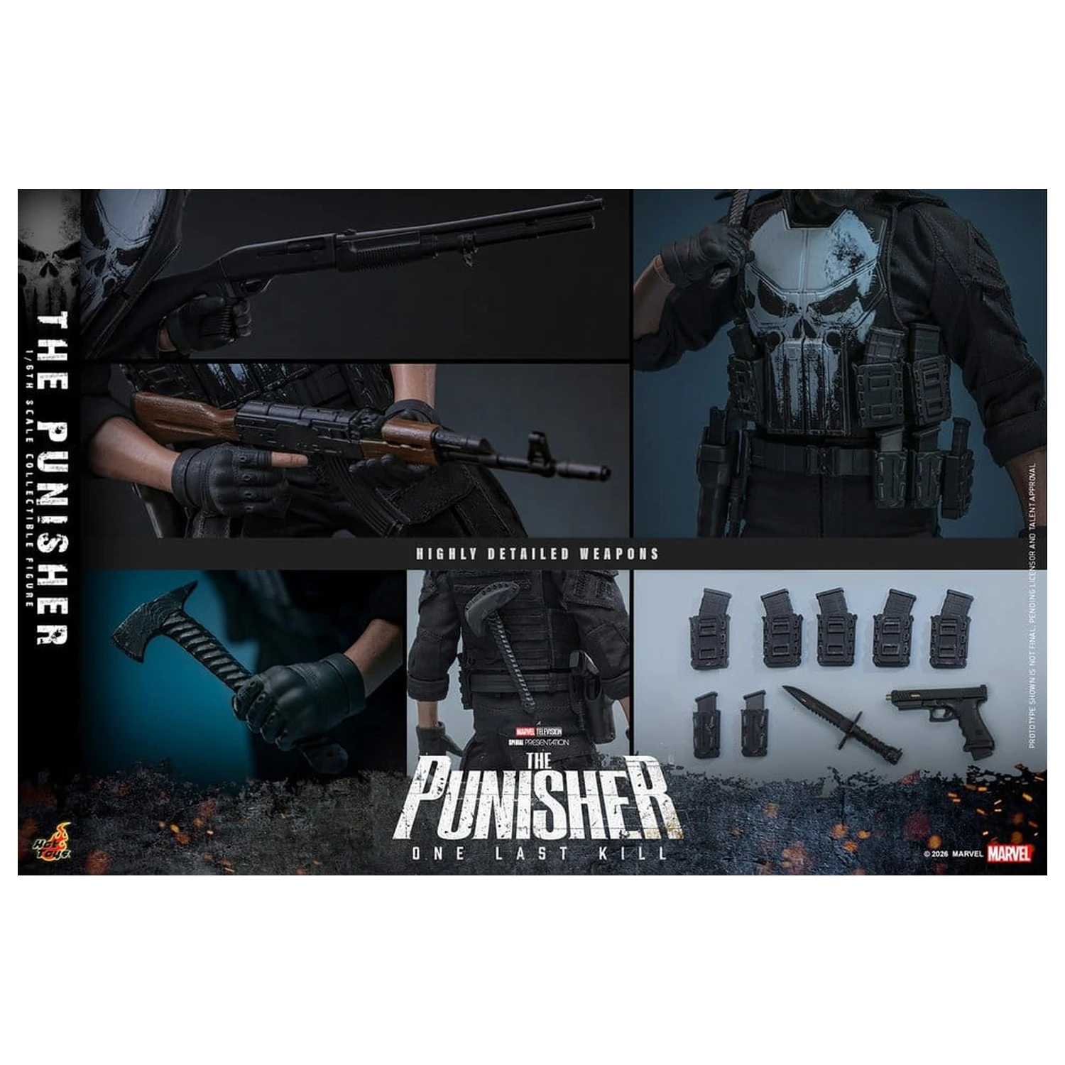 Marvel Television Masterpiece Action Figur 1/6 The Punisher 31 cm Produktfoto