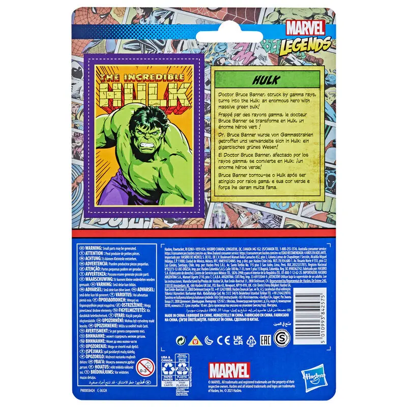 Marvel Legends Retro Collection Actionfigur 2022 Hulk 10 cm Produktfoto