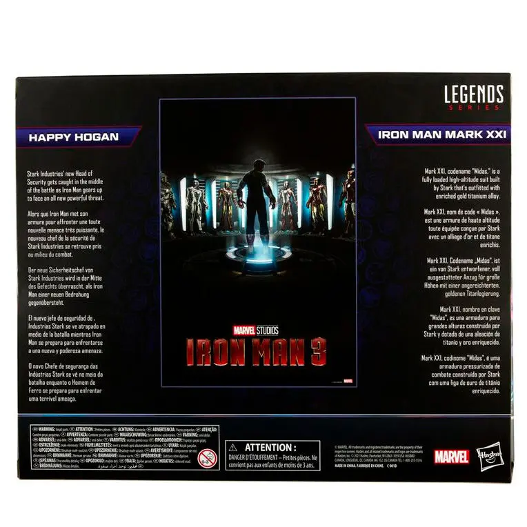 The Infinity Saga Marvel Legends Action Figur 2er-Pack 2021 Happy Hogan & Iron Man (Iron Man 3) 15 cm Produktfoto