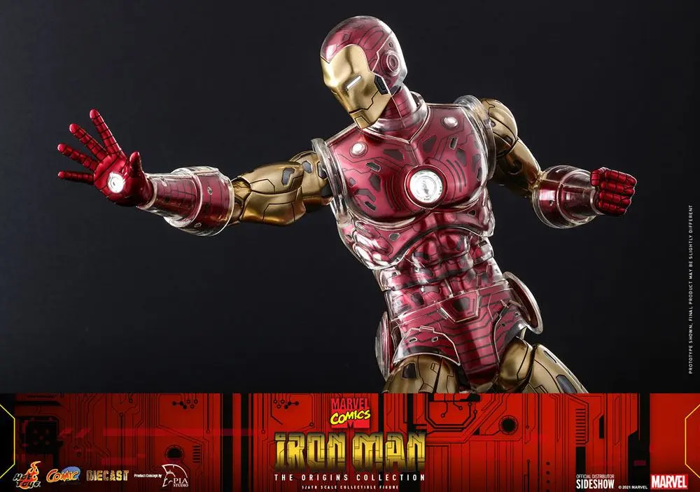 Marvel The Origins Collection Comic Masterpiece Actionfigur 1/6 Iron Man 33 cm Produktfoto