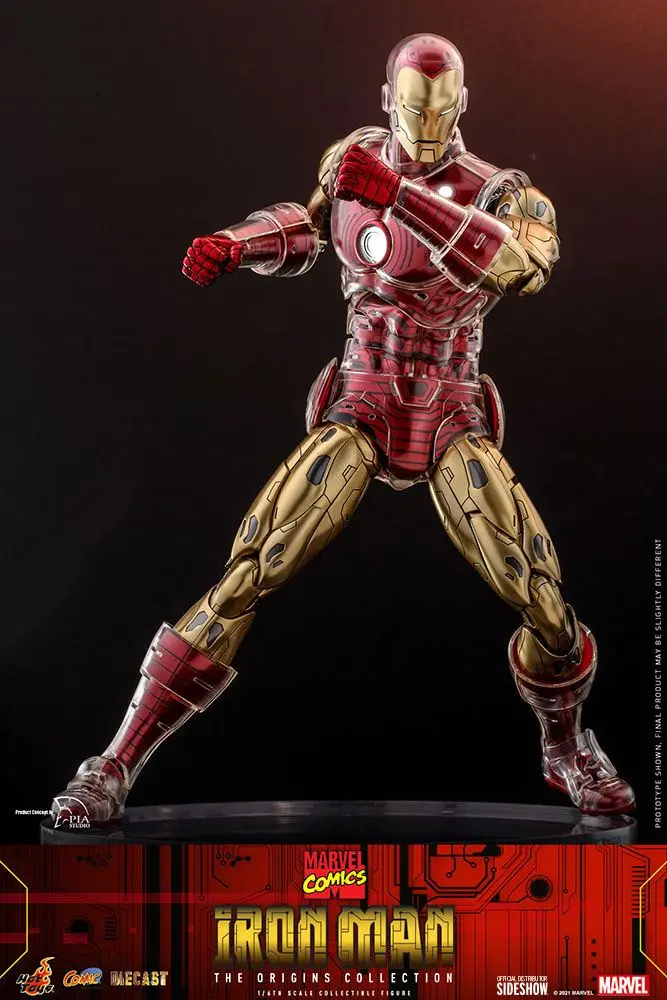 Marvel The Origins Collection Comic Masterpiece Actionfigur 1/6 Iron Man 33 cm Produktfoto