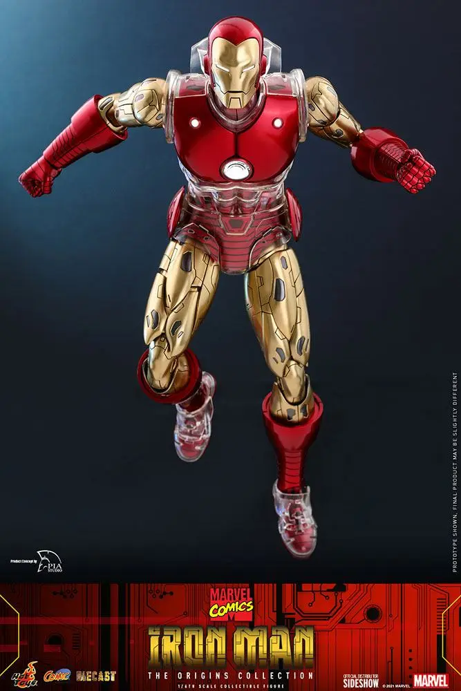 Marvel The Origins Collection Comic Masterpiece Actionfigur 1/6 Iron Man 33 cm Produktfoto
