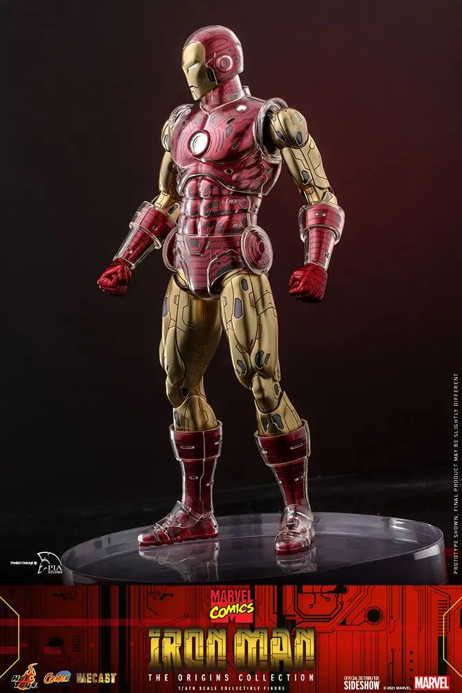 Marvel The Origins Collection Comic Masterpiece Actionfigur 1/6 Iron Man 33 cm Produktfoto
