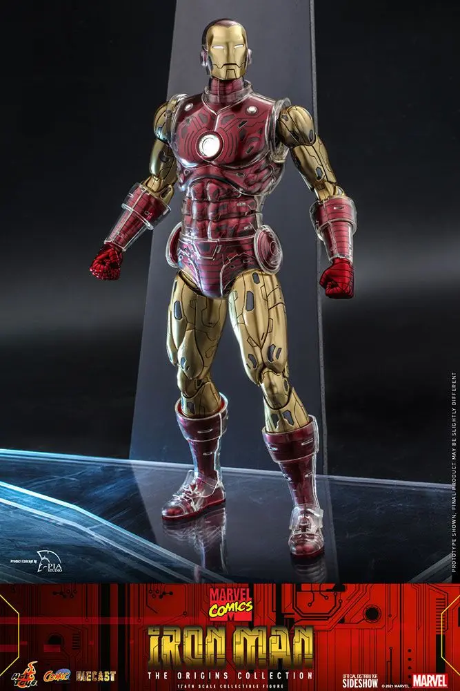 Marvel The Origins Collection Comic Masterpiece Actionfigur 1/6 Iron Man 33 cm Produktfoto