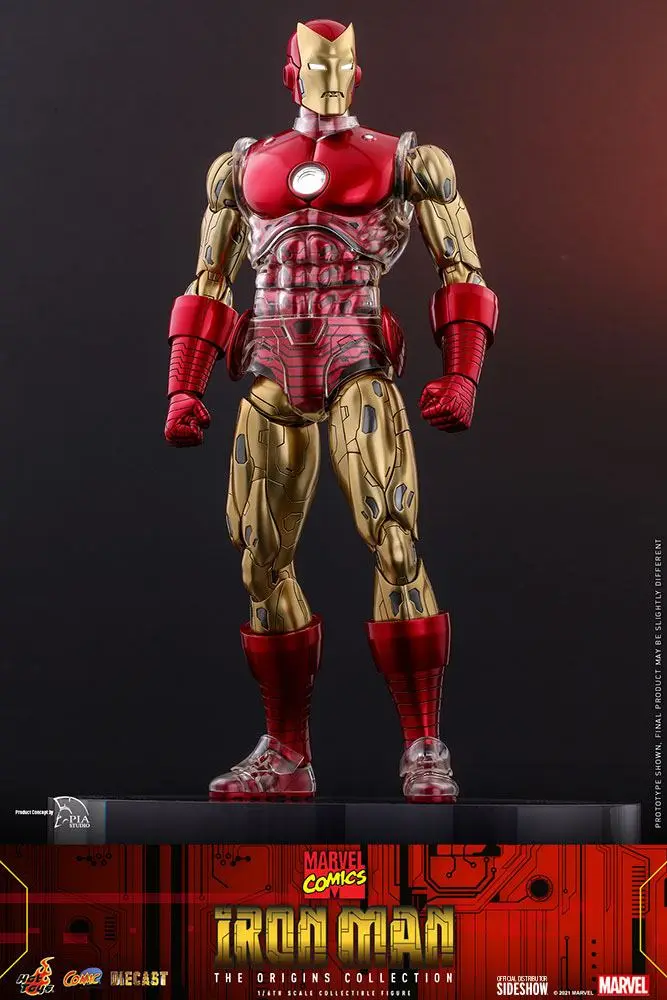 Marvel The Origins Collection Comic Masterpiece Actionfigur 1/6 Iron Man 33 cm Produktfoto