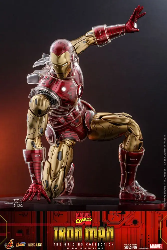 Marvel The Origins Collection Comic Masterpiece Actionfigur 1/6 Iron Man 33 cm Produktfoto