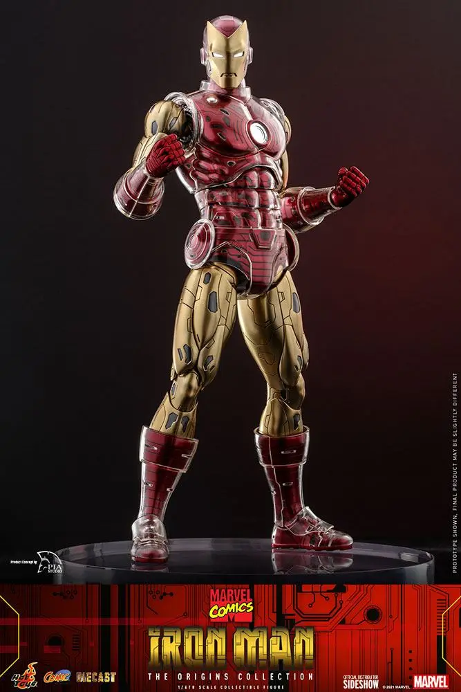 Marvel The Origins Collection Comic Masterpiece Actionfigur 1/6 Iron Man 33 cm Produktfoto