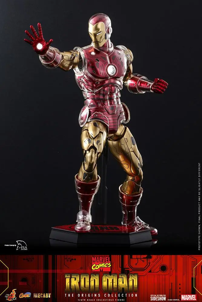Marvel The Origins Collection Comic Masterpiece Actionfigur 1/6 Iron Man 33 cm Produktfoto