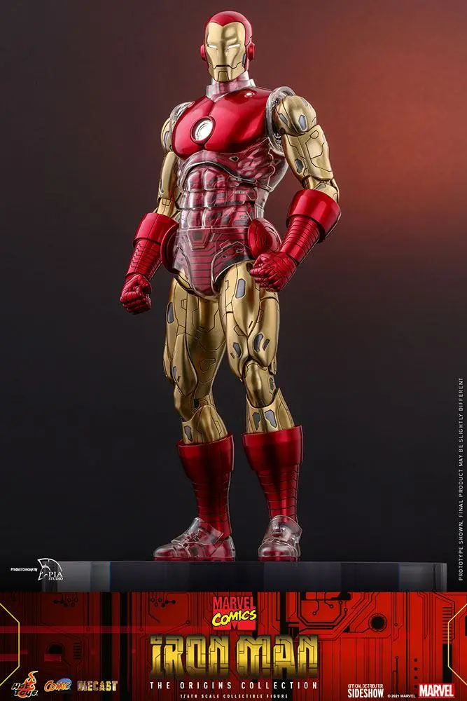 Marvel The Origins Collection Comic Masterpiece Actionfigur 1/6 Iron Man 33 cm Produktfoto