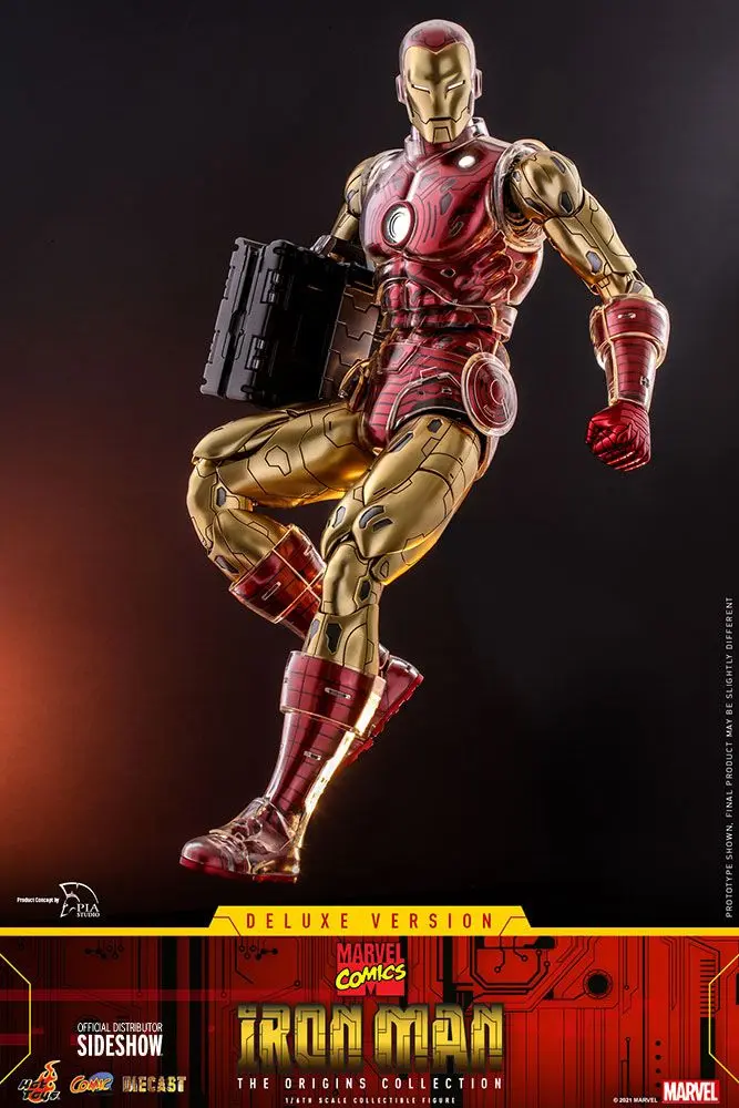 Marvel The Origins Collection Comic Masterpiece Actionfigur 1/6 Iron Man Deluxe Version 33 cm Produktfoto