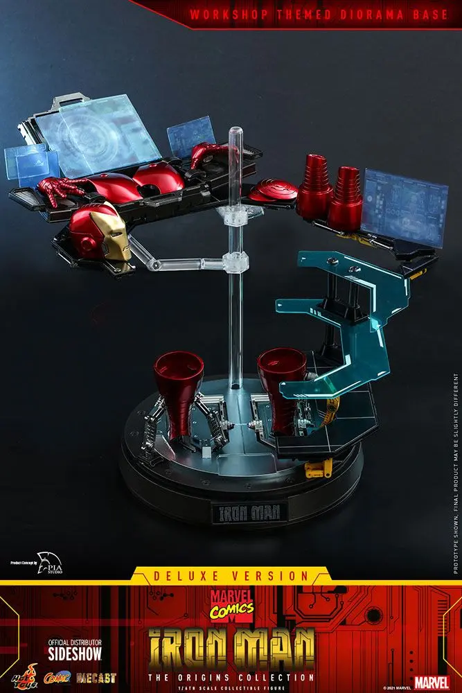 Marvel The Origins Collection Comic Masterpiece Actionfigur 1/6 Iron Man Deluxe Version 33 cm Produktfoto