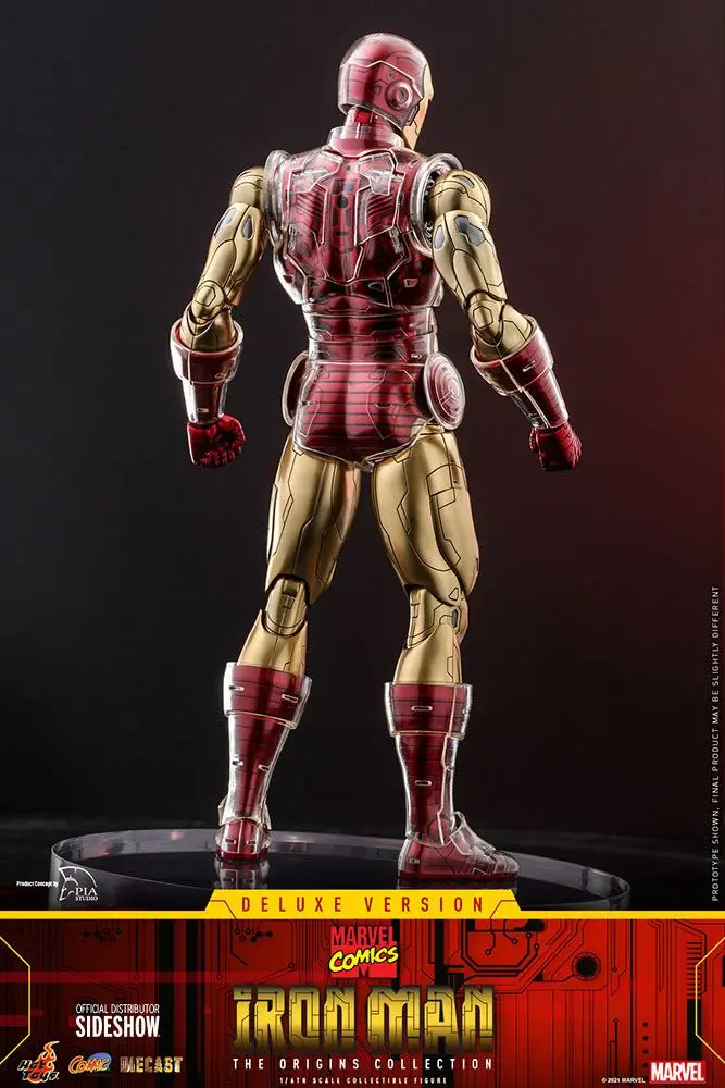 Marvel The Origins Collection Comic Masterpiece Actionfigur 1/6 Iron Man Deluxe Version 33 cm Produktfoto