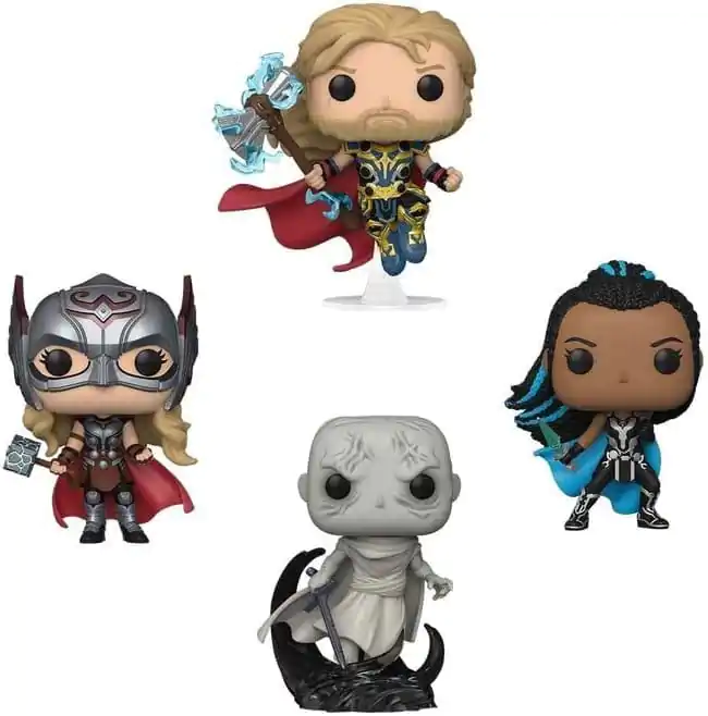Marvel POP! Movies Vinyl Figuren 4er-Pack Thor L&T 9 cm Produktfoto