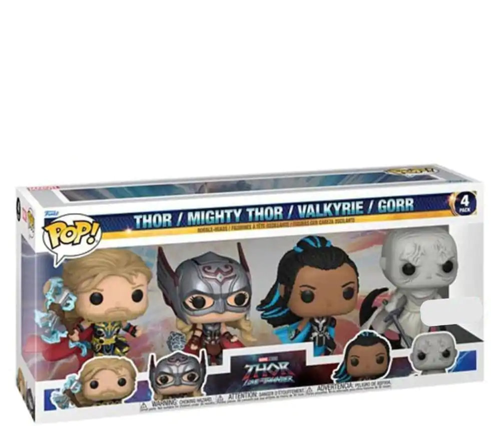 Marvel POP! Movies Vinyl Figuren 4er-Pack Thor L&T 9 cm Produktfoto