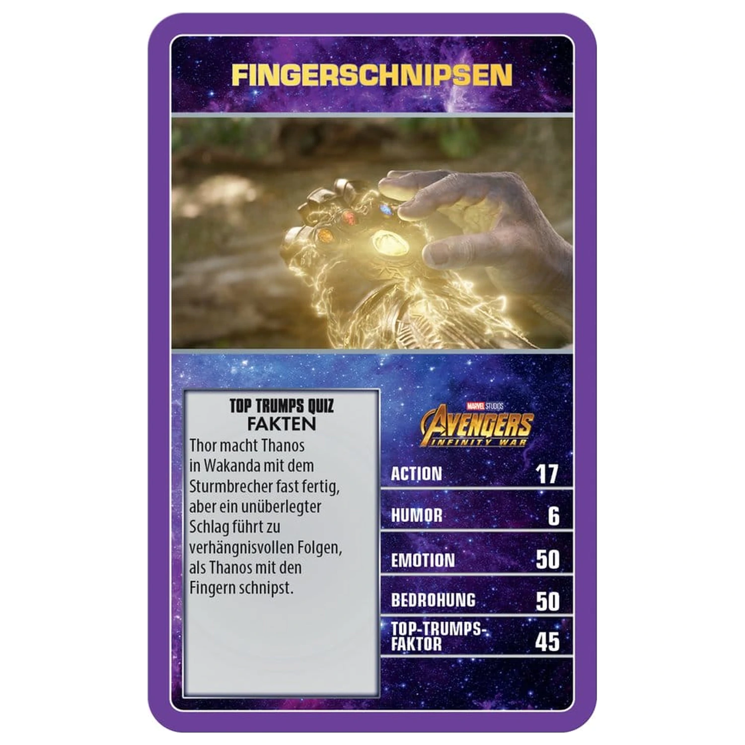 Marvel Kartenspiel Top Trumps Collectables *deutsche Version* Produktfoto