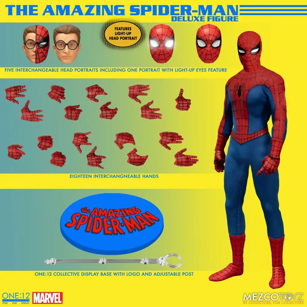 Marvel Universe Actionfigur 1/12 The Amazing Spider-Man - Deluxe Edition 16 cm Produktfoto