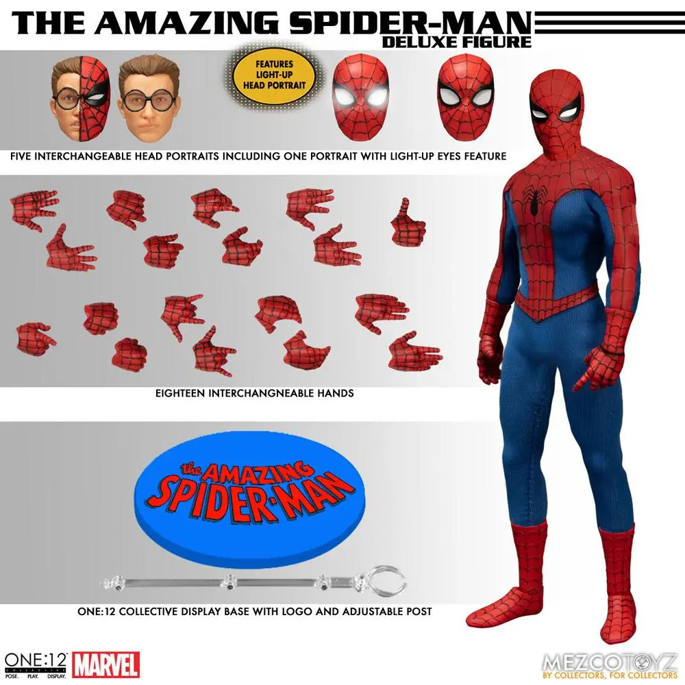 Marvel Universe Actionfigur 1/12 The Amazing Spider-Man - Deluxe Edition 16 cm Produktfoto