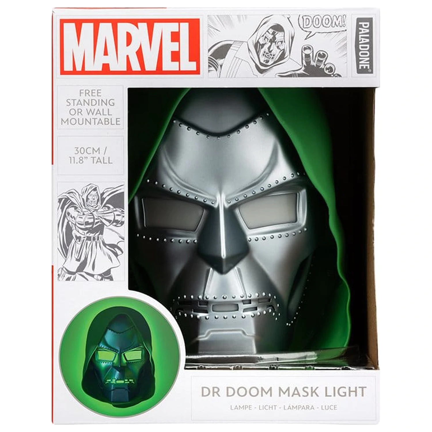 Marvel Universe Light Dr Doom Maske 30 cm Produktfoto