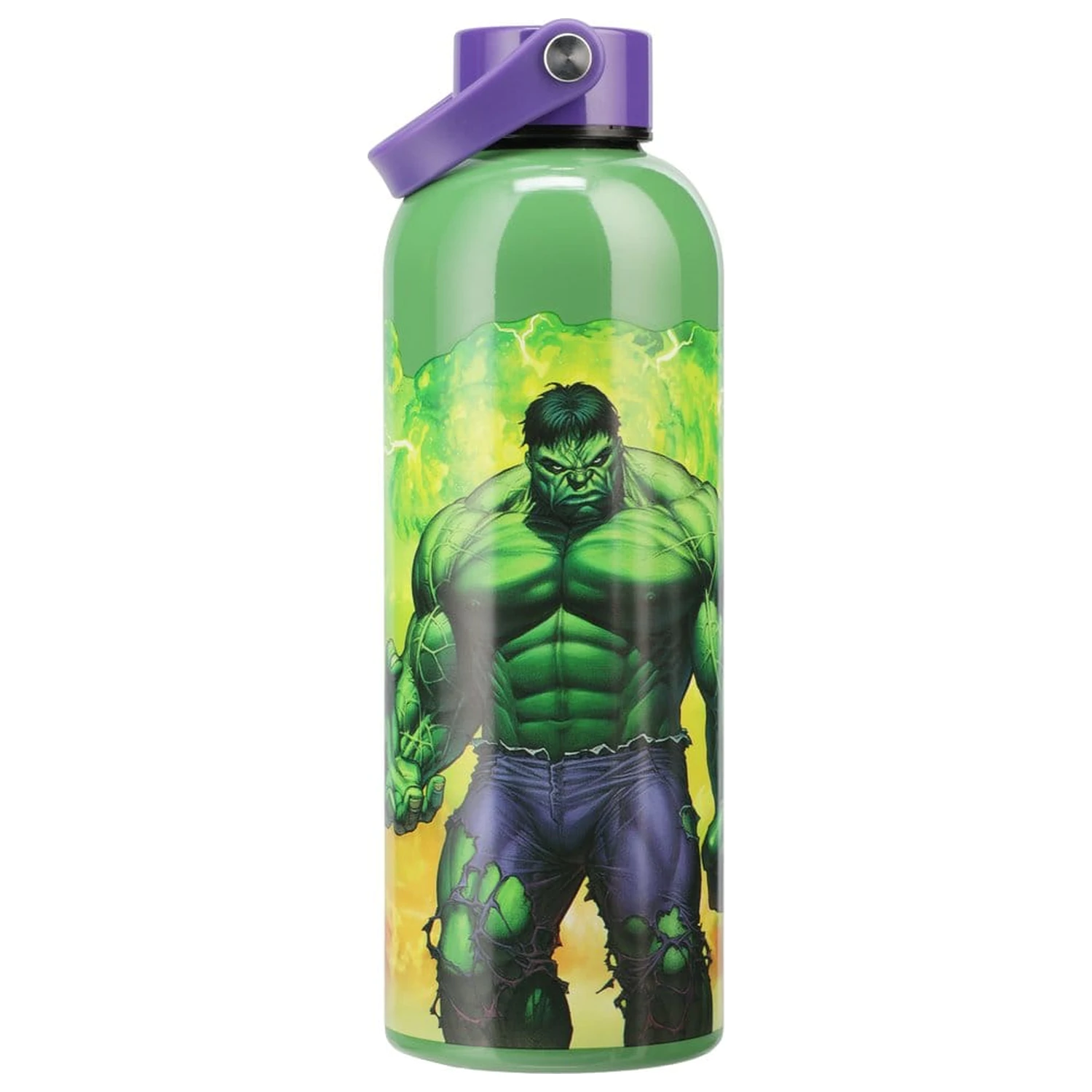 Marvel Universe Metall-Trinkflasche Hulk mit Trageschlaufe Produktfoto