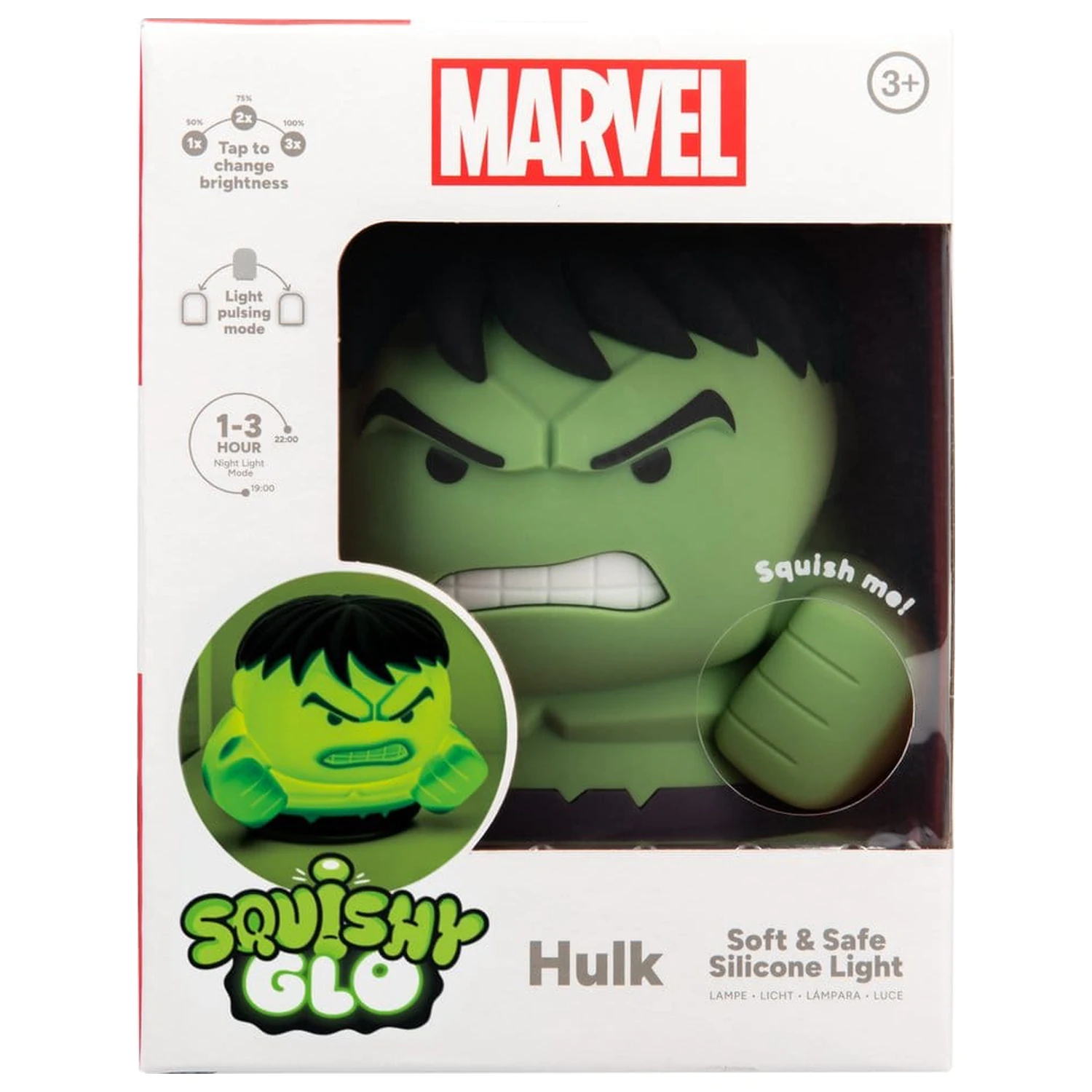 Marvel Universe SquishyGlo Silikon Figur Light Hulk 15 cm Produktfoto