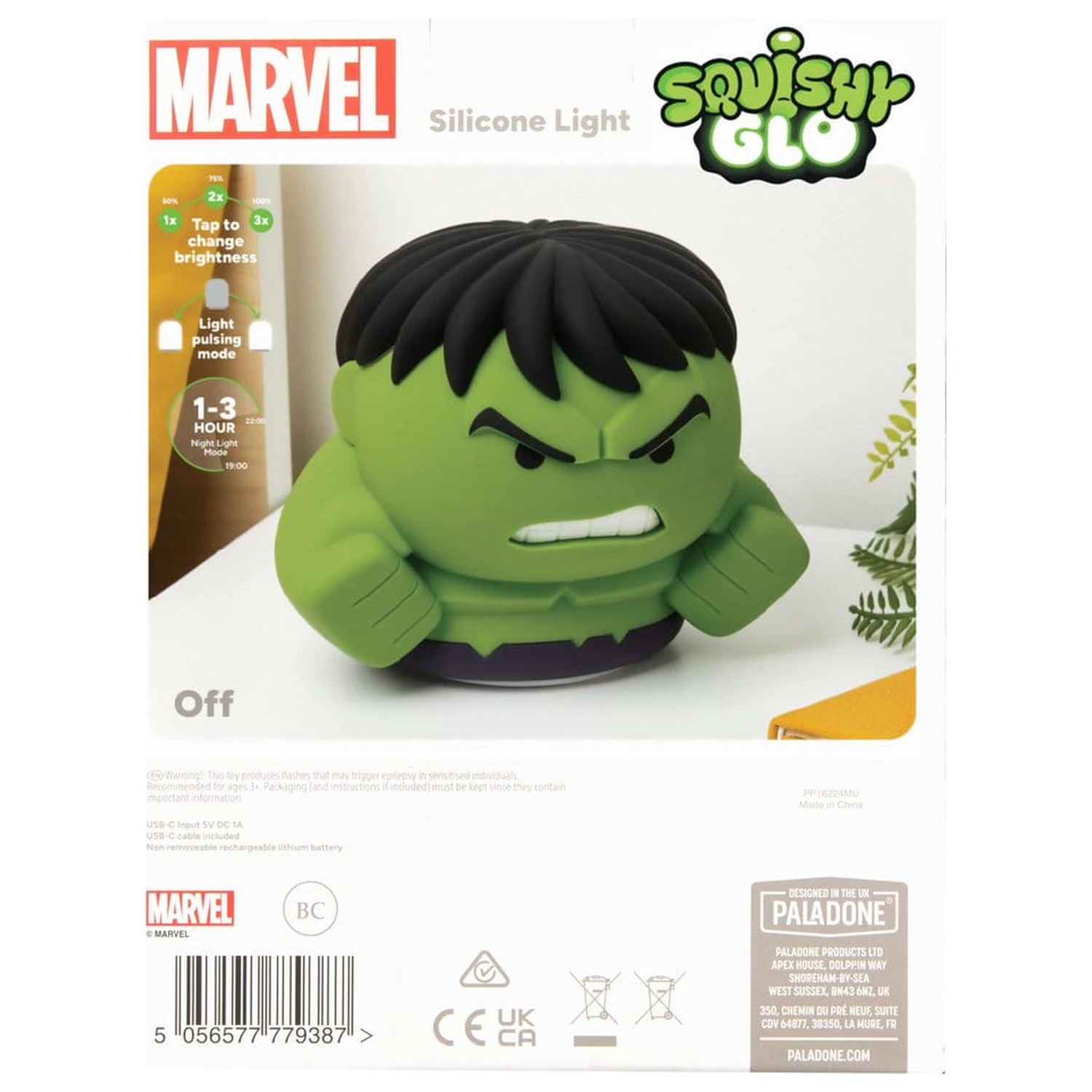 Marvel Universe SquishyGlo Silikon Figur Light Hulk 15 cm Produktfoto