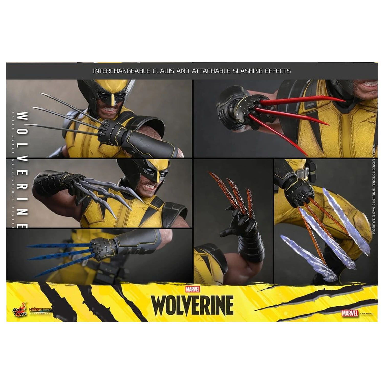 Marvel Videospiel Masterpiece Actionfigur 1/6 Wolverine 29 cm Produktfoto