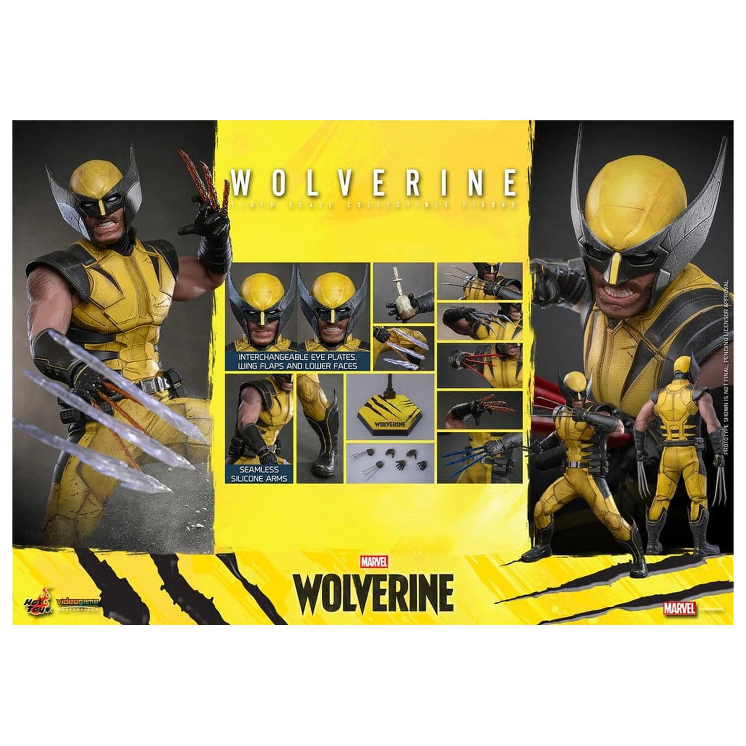 Marvel Videospiel Masterpiece Actionfigur 1/6 Wolverine 29 cm Produktfoto