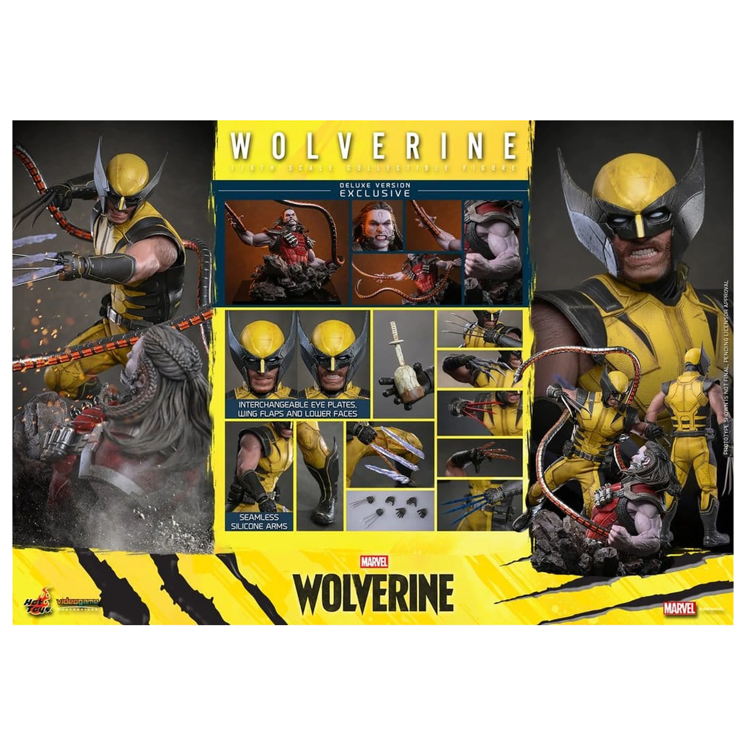 Marvel Videospiel Masterpiece Actionfigur 1/6 Wolverine (Deluxe Version) 29 cm Produktfoto