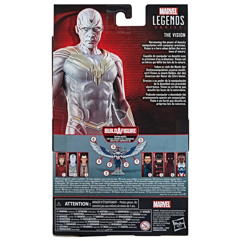 WandaVision Marvel Legends Actionfigur Captain America (Flight Gear) BAF: The Vision 15 cm Produktfoto
