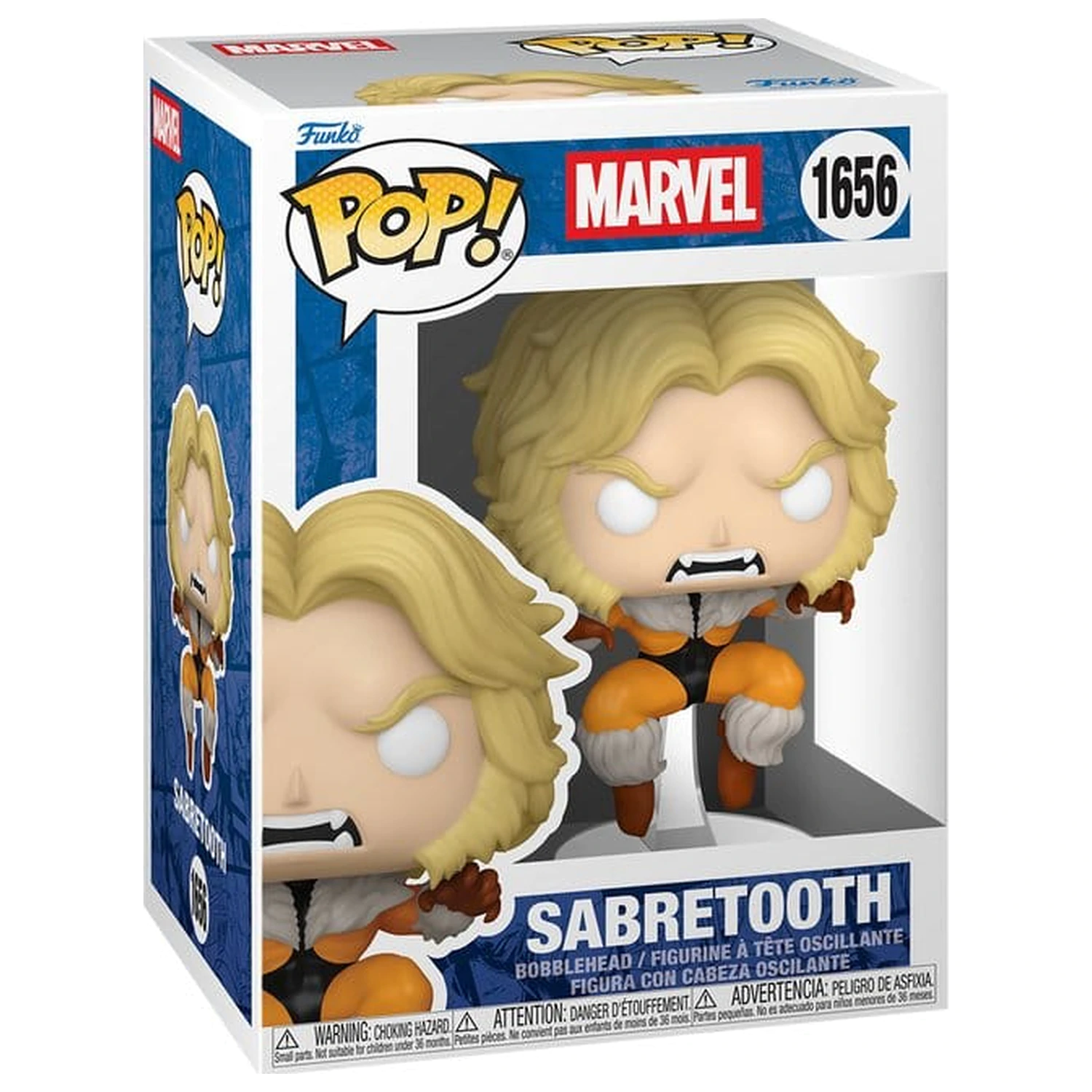 Marvel Weapon X Program Funko POP! Vinyl Figur Sabertooth 9 cm Produktfoto