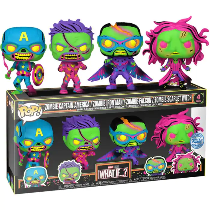 Marvel POP! Movies Vinyl Figuren 4er-Pack What if 9 cm Produktfoto
