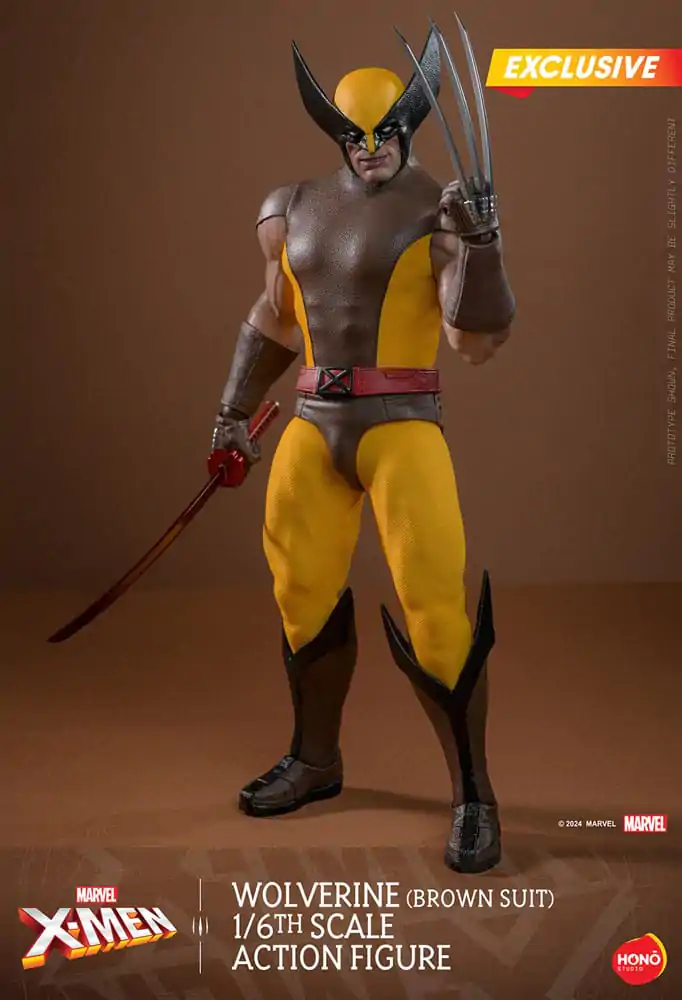 Marvel X-Men Actionfigur 1/6 Wolverine (Brown Suit) Exclusive 28 cm Produktfoto