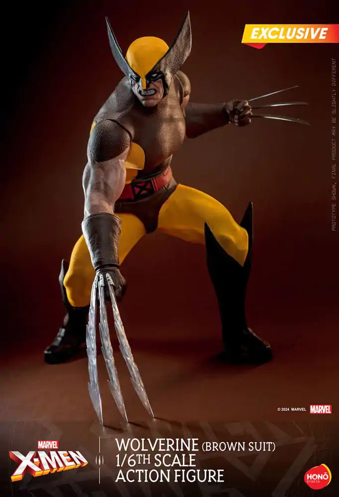 Marvel X-Men Actionfigur 1/6 Wolverine (Brown Suit) Exclusive 28 cm Produktfoto
