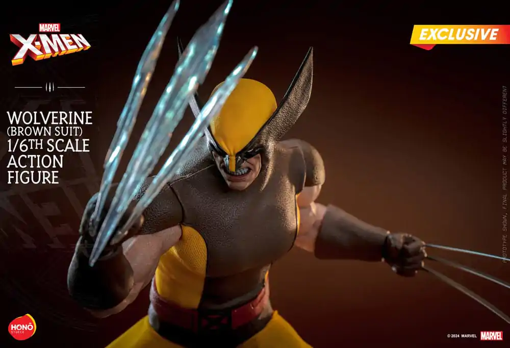 Marvel X-Men Actionfigur 1/6 Wolverine (Brown Suit) Exclusive 28 cm Produktfoto