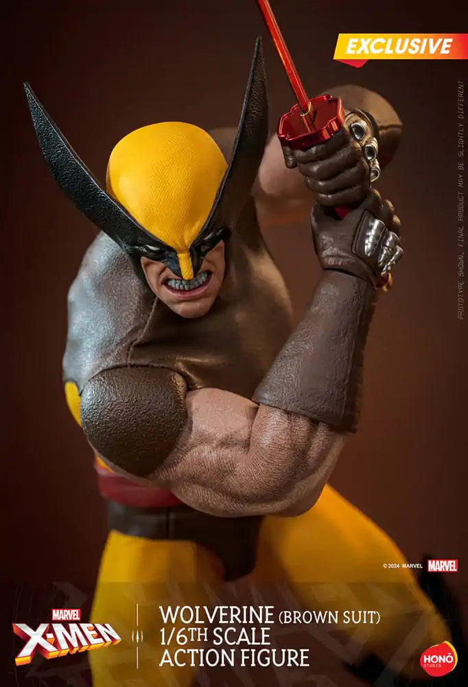 Marvel X-Men Actionfigur 1/6 Wolverine (Brown Suit) Exclusive 28 cm Produktfoto