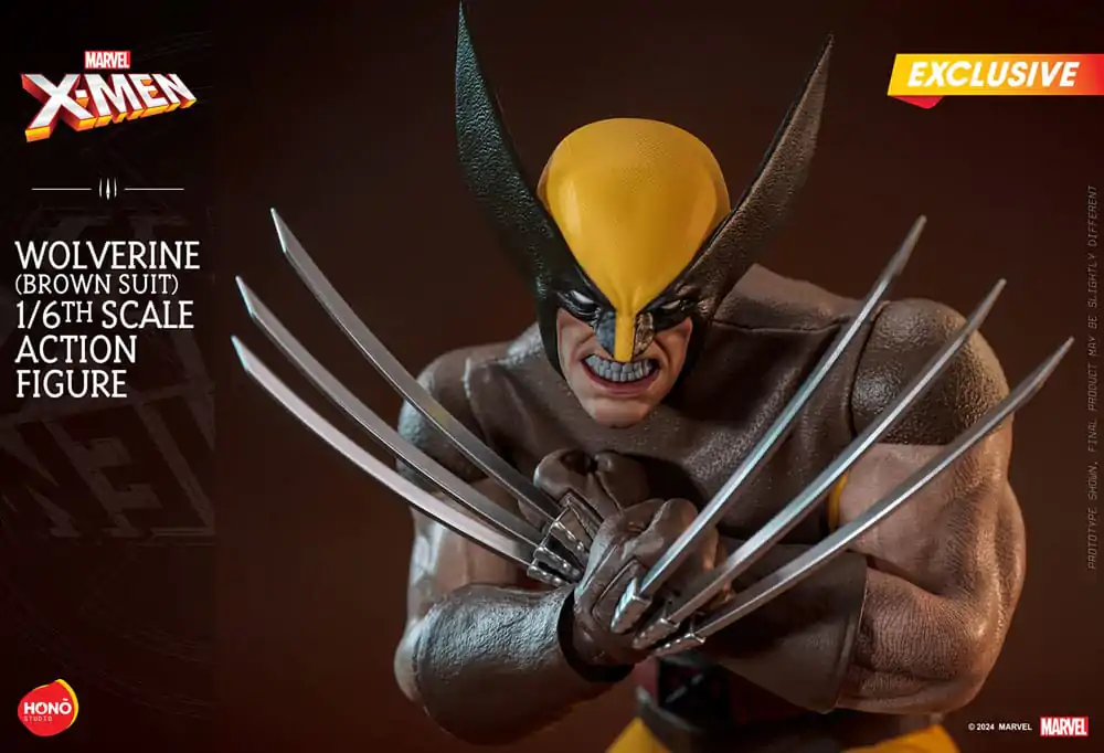Marvel X-Men Actionfigur 1/6 Wolverine (Brown Suit) Exclusive 28 cm Produktfoto