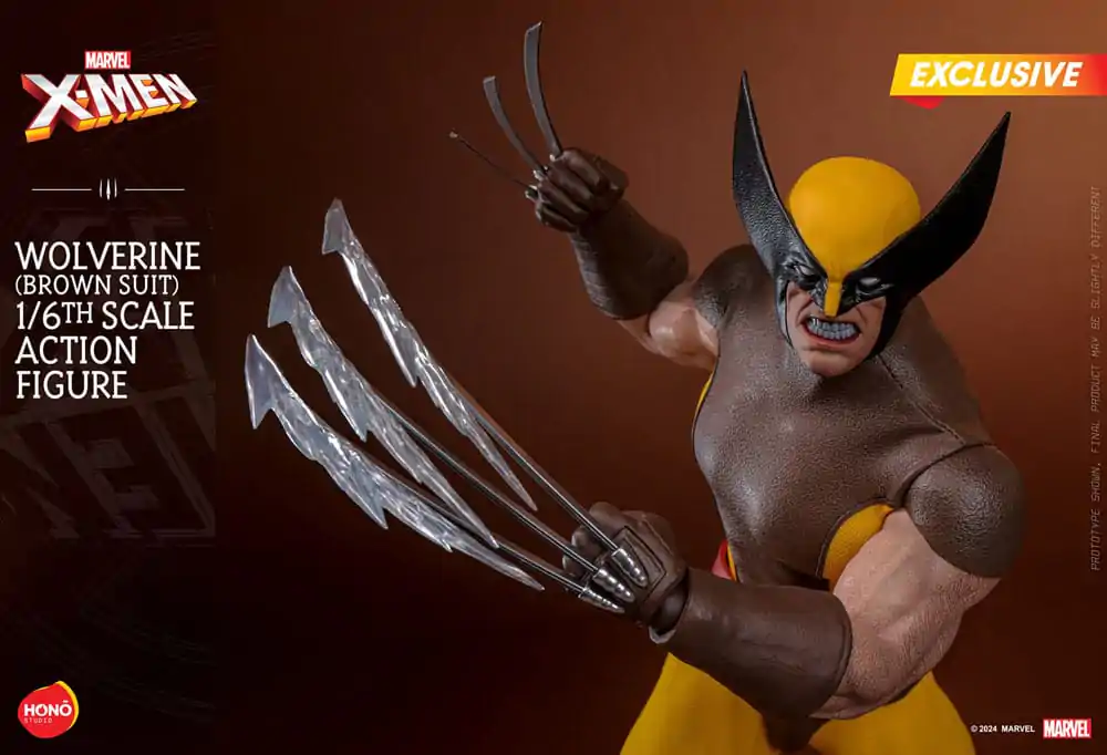 Marvel X-Men Actionfigur 1/6 Wolverine (Brown Suit) Exclusive 28 cm Produktfoto