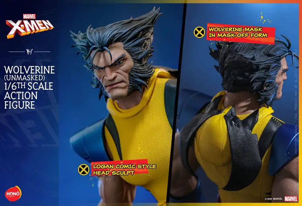 Marvel X-Men Actionfigur 1/6 Wolverine (Unmasked) 28 cm termékfotó