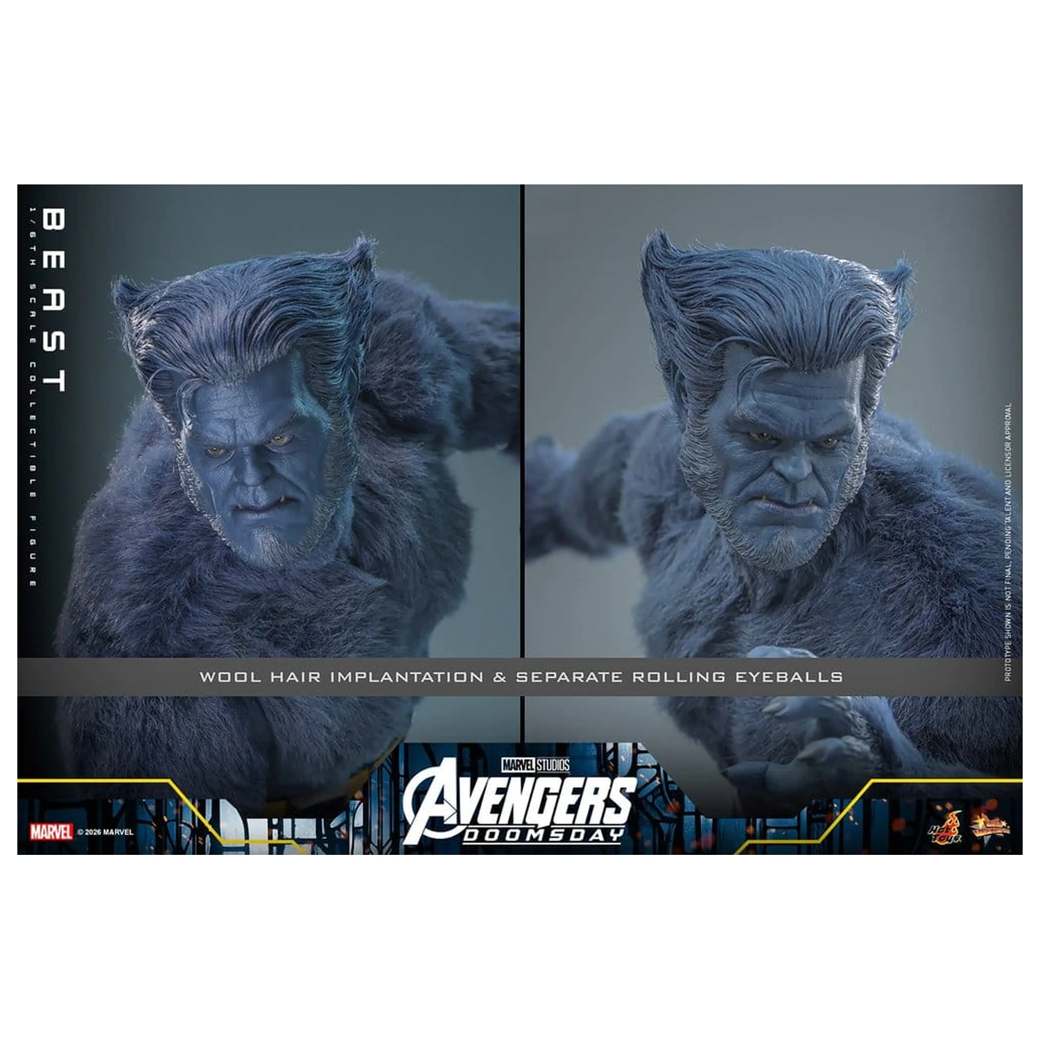 Marvel X-Men Movie Masterpiece Actionfigur 1/6 Beast (Collector Edition) 33 Zentimeter Produktfoto