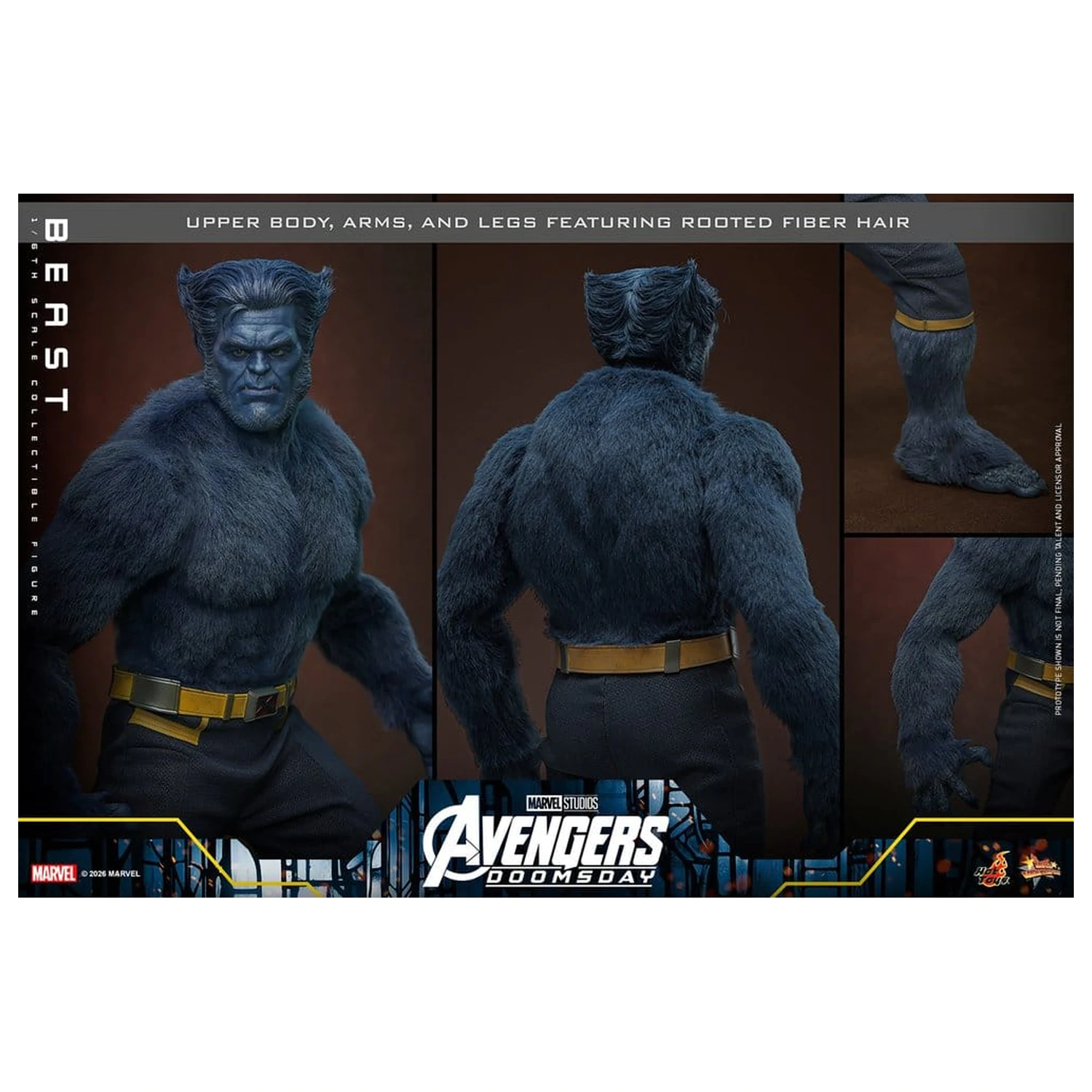 Marvel X-Men Movie Masterpiece Actionfigur 1/6 Beast (Collector Edition) 33 Zentimeter Produktfoto