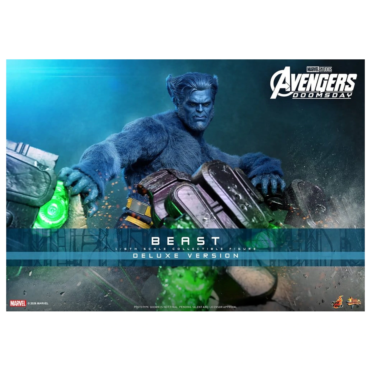 Marvel X-Men Movie Masterpiece Actionfigur 1/6 Beast (Deluxe Version) 33 Zentimeter Produktfoto