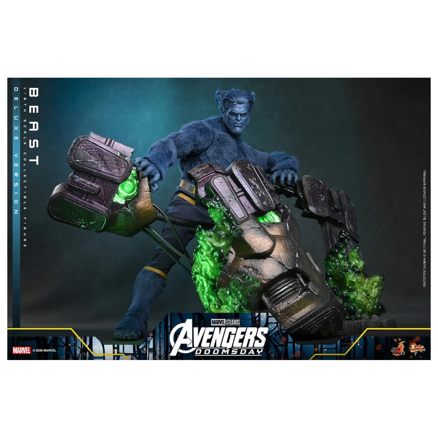 Marvel X-Men Movie Masterpiece Actionfigur 1/6 Beast (Deluxe Version) 33 Zentimeter Produktfoto