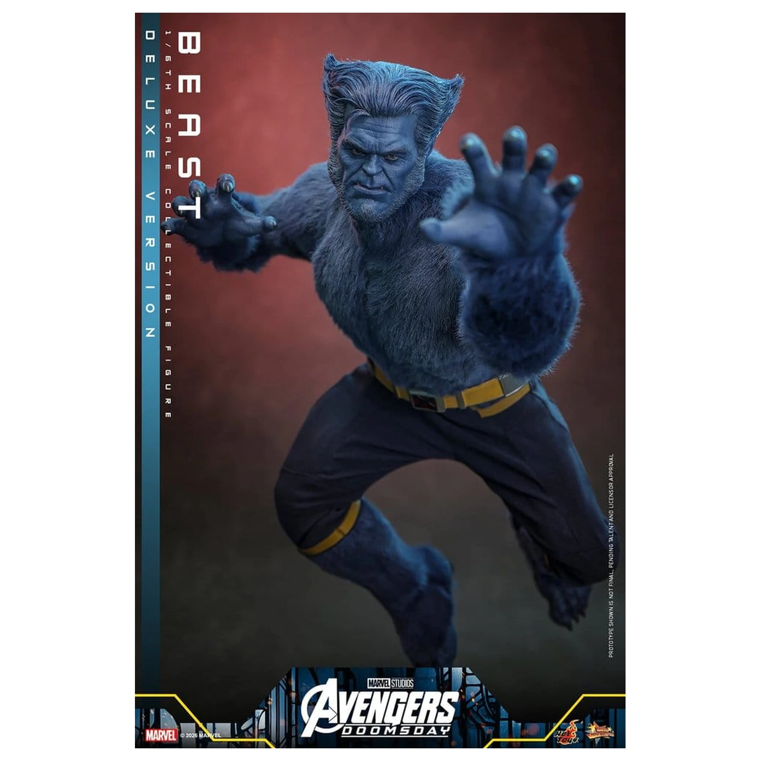 Marvel X-Men Movie Masterpiece Actionfigur 1/6 Beast (Deluxe Version) 33 Zentimeter Produktfoto