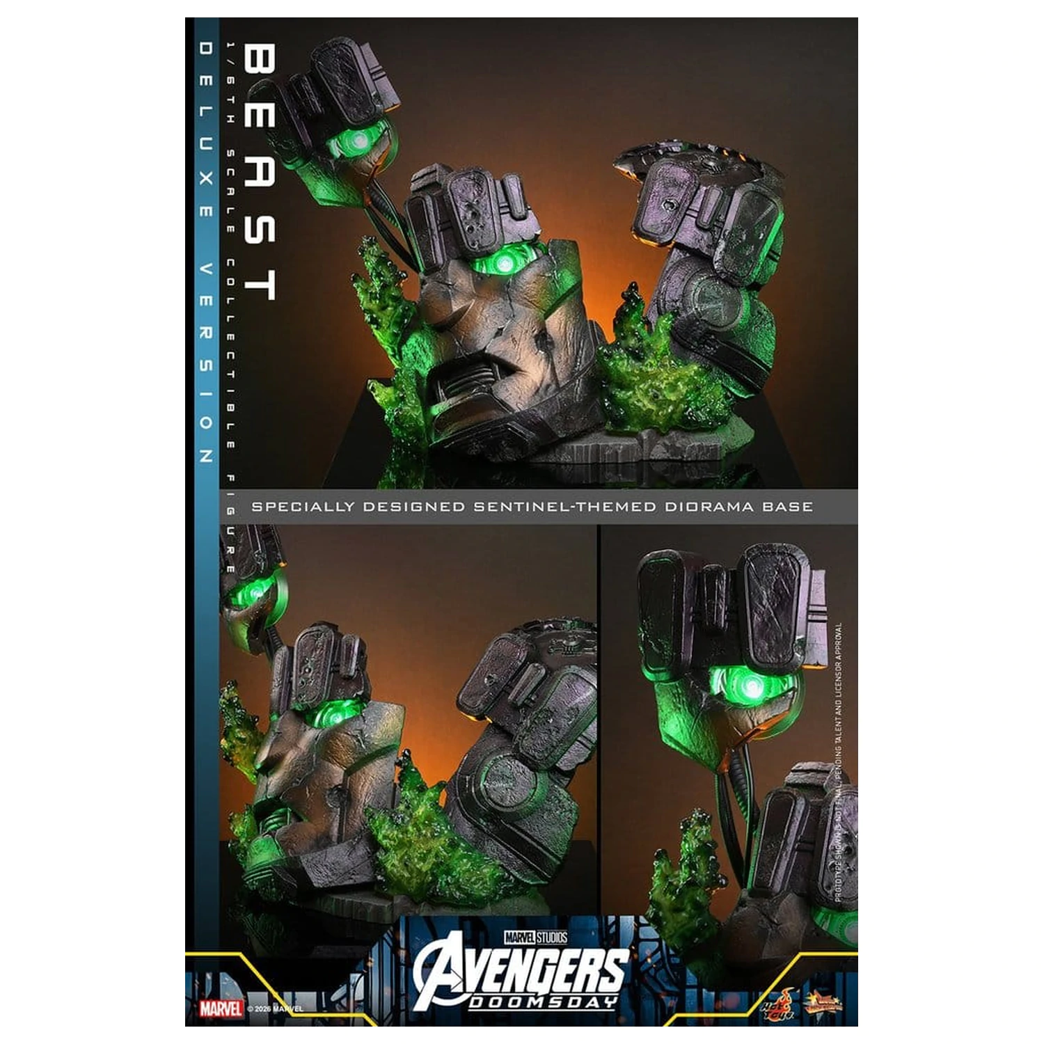 Marvel X-Men Movie Masterpiece Actionfigur 1/6 Beast (Deluxe Version) 33 Zentimeter Produktfoto