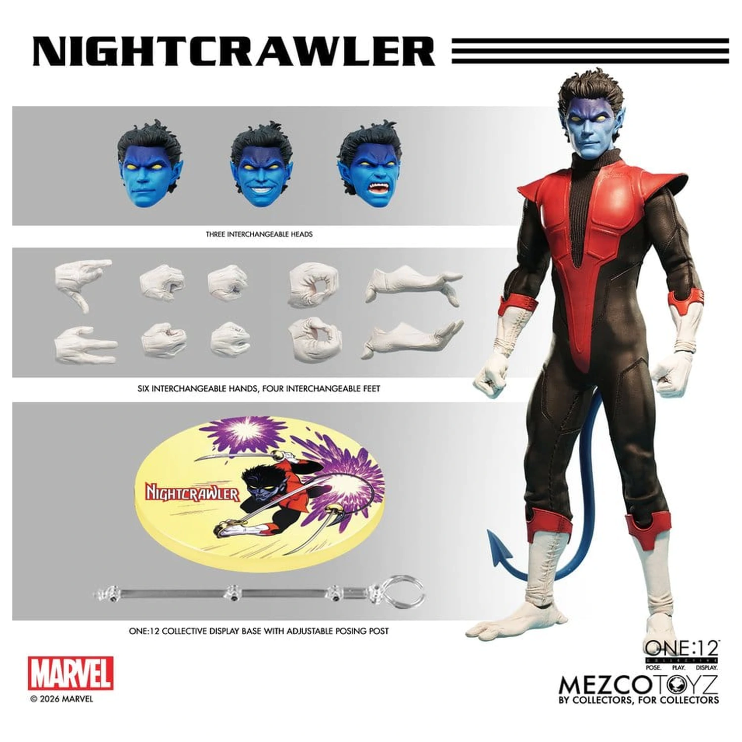 Marvel X-Men One:12 Collective Action-Figur 1/12 Nightcrawler 16 cm Produktfoto
