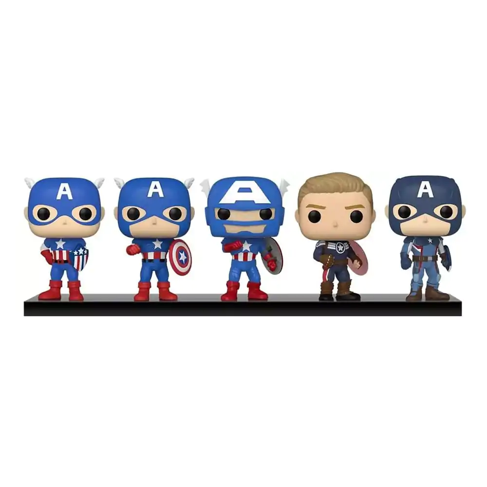 Marvel: Year of the Shield Funko POP! Vinyl Figur 5-Pack Captain America: Through the Ages 9 cm termékfotó