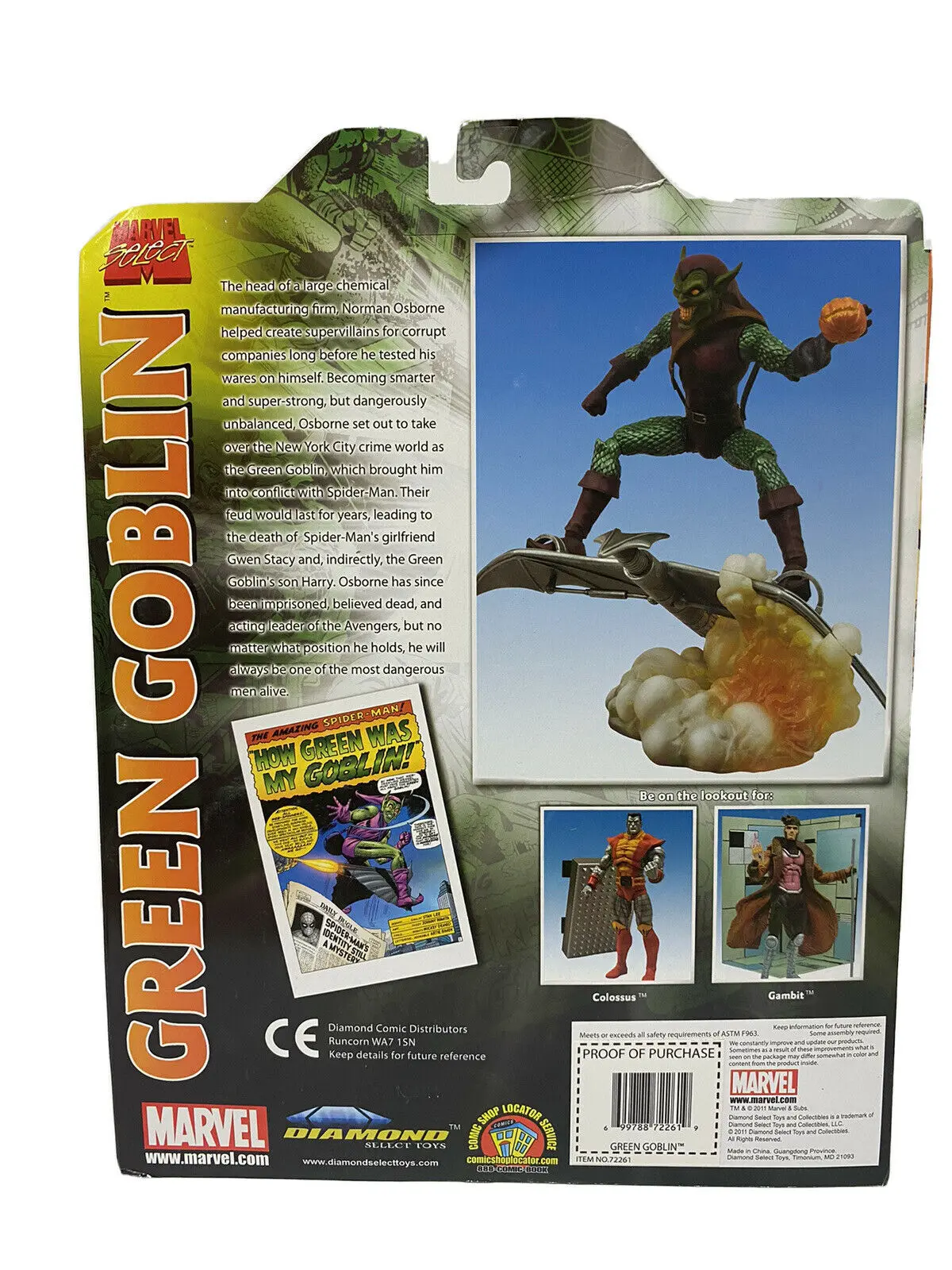 Marvel Select Action Figur Green Goblin 18 cm Produktfoto