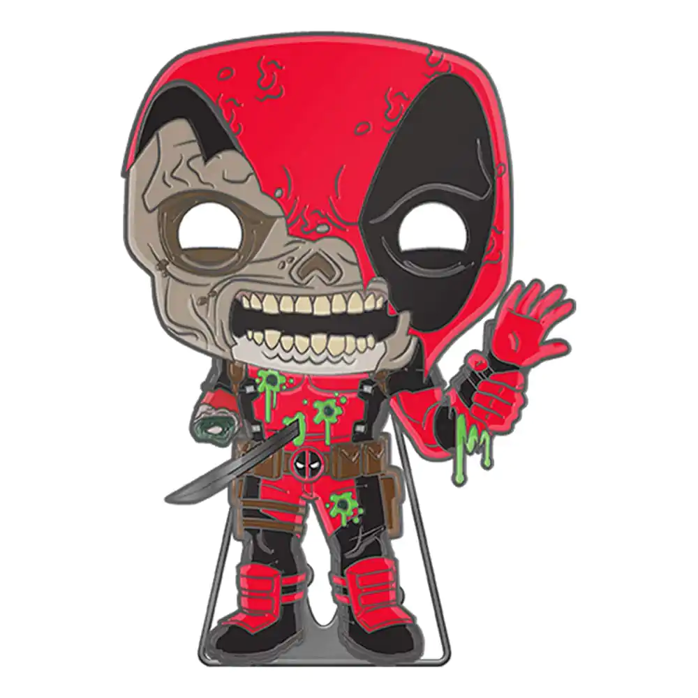 Marvel Zombie Loungefly POP! Pin Ansteck-Pin Deadpool (Glow-in-the-Dark) 10 cm termékfotó