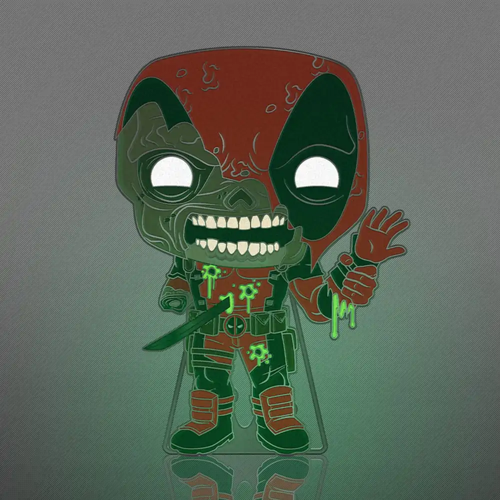 Marvel Zombie Loungefly POP! Pin Ansteck-Pin Deadpool (Glow-in-the-Dark) 10 cm termékfotó