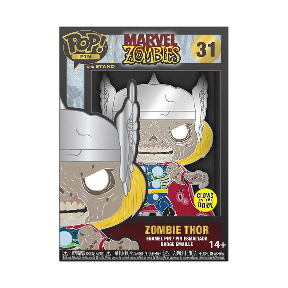 Marvel Zombie Loungefly POP! Pin Ansteck-Pin Thor (Glow-in-the-Dark) 10 cm termékfotó